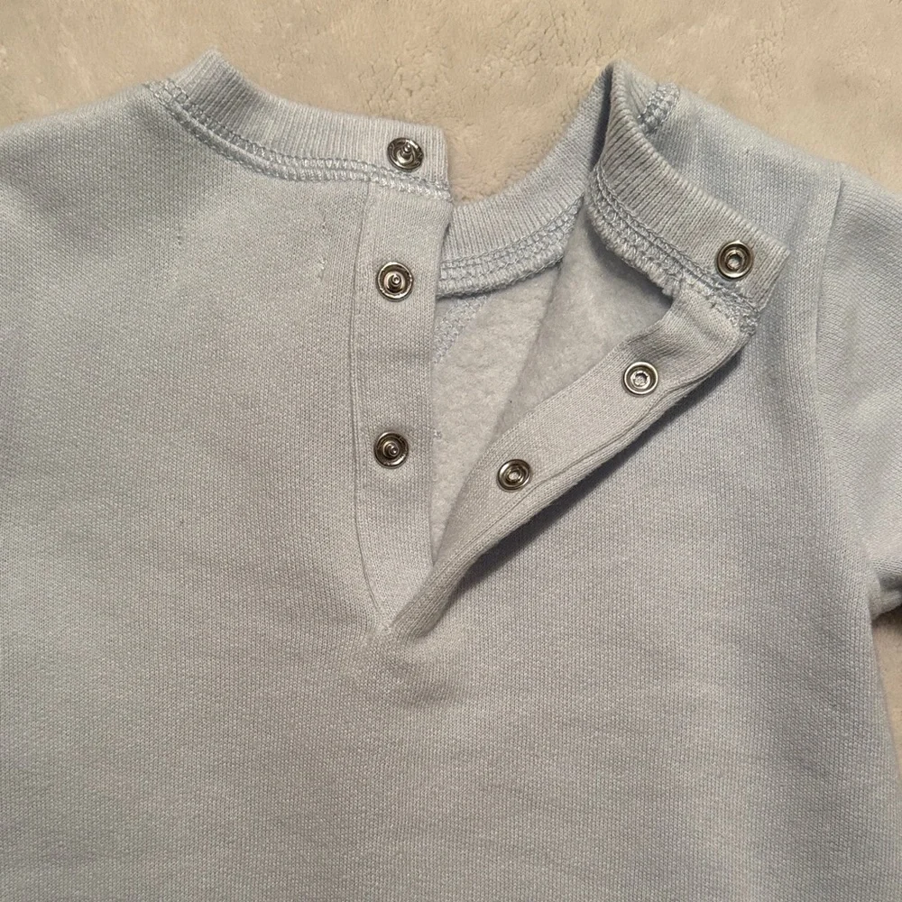 Blue Bear Print Kids One Piece - Picture 6 of 6